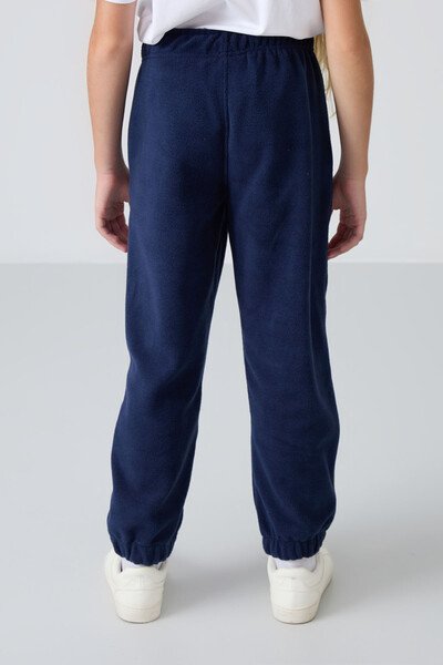 Tommylife Toptan 7-15 Yaş Jogger Standart Kalıp Kız Çocuk Eşofman Alt 75155 İndigo - Thumbnail