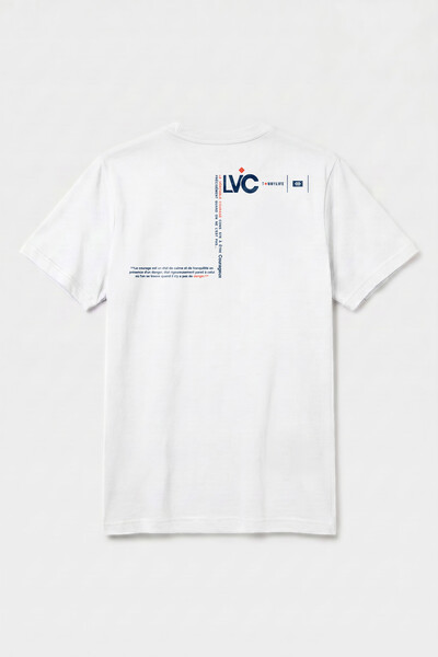 Tommylife Toptan Beyaz Standart Fit Baskılı Kısa Kollu Erkek T-Shirt - 88440 - Thumbnail