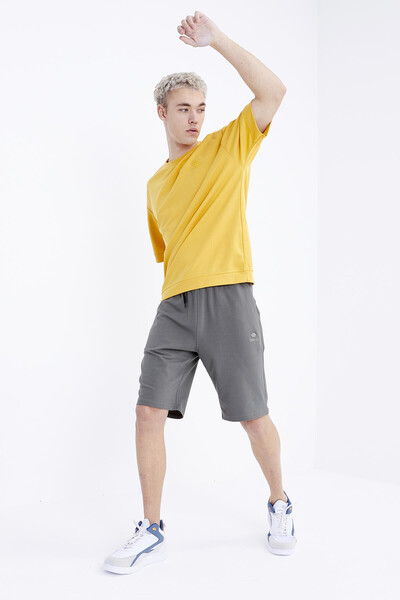 Tommylife Toptan Çağla Bağcıklı Standart Kalıp Basic Erkek Şort - 81212
