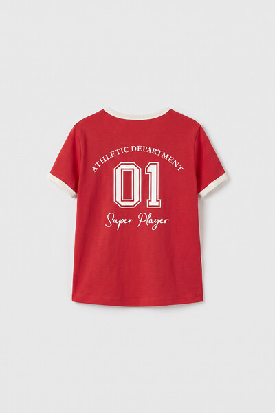 Tommylife Toptan Fiesta Omuz Biye Detaylı Baskılı Kız Çocuk T-Shirt - 75181 - Thumbnail
