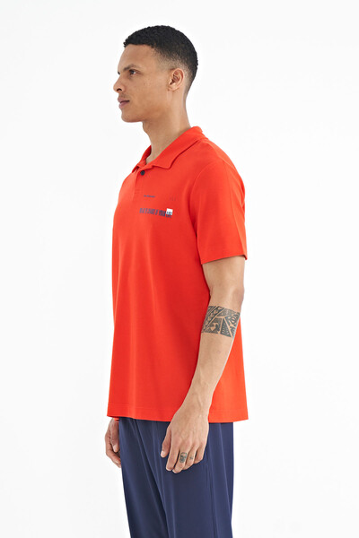 Tommylife Toptan Fiesta Yazı Baskılı Standart Form Polo Yaka Erkek T-Shirt - 88236 - Thumbnail