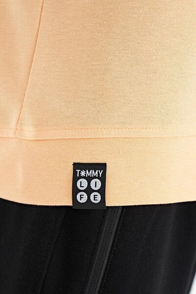 Tommylife Toptan Garson Boy O Yaka Oversize Erkek Çocuk T-Shirt 11147 Kavuniçi - Thumbnail