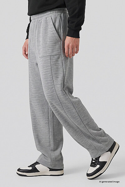 Tommylife Toptan Gri Melanj Balon Fit Erkek Eşofman Alt - 82205 - 2