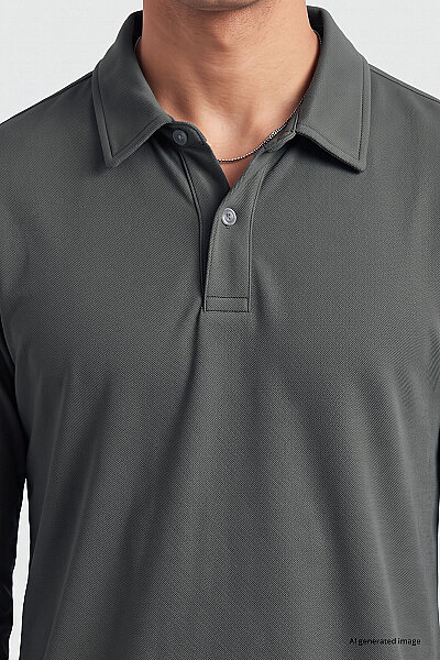 Tommylife Toptan Haki Rahat Form Basic Polo Yaka Erkek T-Shirt - 88512 - 2