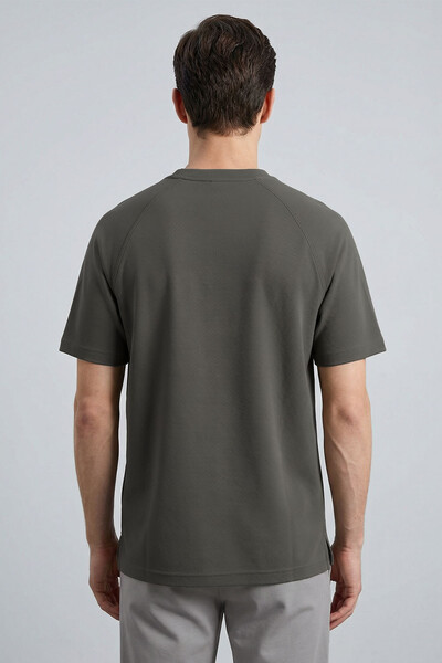 Tommylife Toptan Haki Rahat Form Esnek Nefes Alabilir Erkek T-Shirt - 88495 - Thumbnail