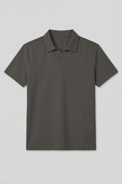 Tommylife Toptan Haki Rahat Form Yumuşak Dokulu Polo Yaka Erkek T-Shirt - 88496 - Thumbnail