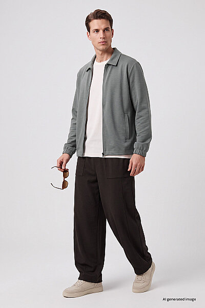 Tommylife Toptan Kahverengi Balon Fit Erkek Eşofman Alt - 82205 - 2