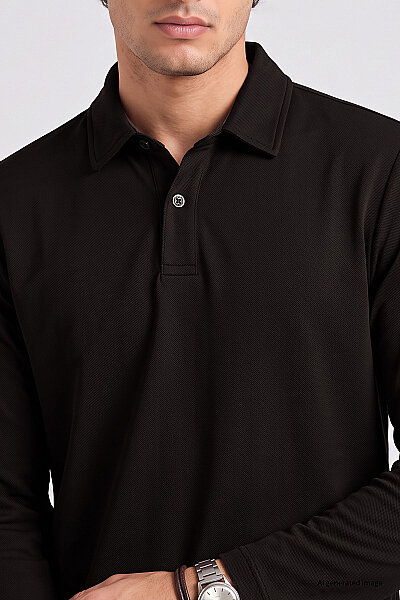 Tommylife Toptan Kahverengi Rahat Form Basic Polo Yaka Erkek T-Shirt - 88512 - 3