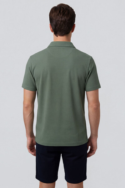 Tommylife Toptan Kaktüs Rahat Form Yumuşak Dokulu Polo Yaka Erkek T-Shirt - 88496 - Thumbnail