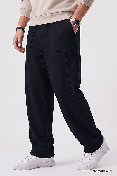 Tommylife Toptan Lacivert Balon Fit Erkek Eşofman Alt - 82205 - 2