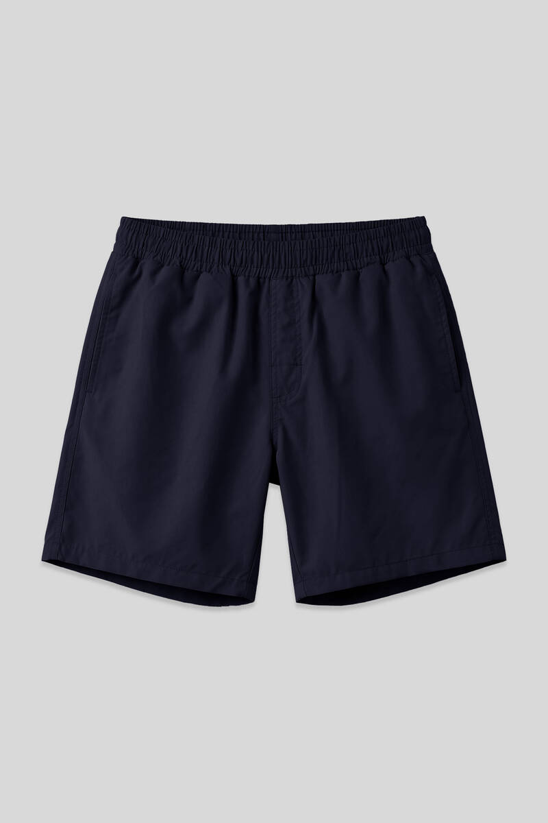 TOMMYLIFE - Tommylife Toptan Lacivert Belden Lastikli Standart Kalıp Erkek Deniz Şortu - 81237