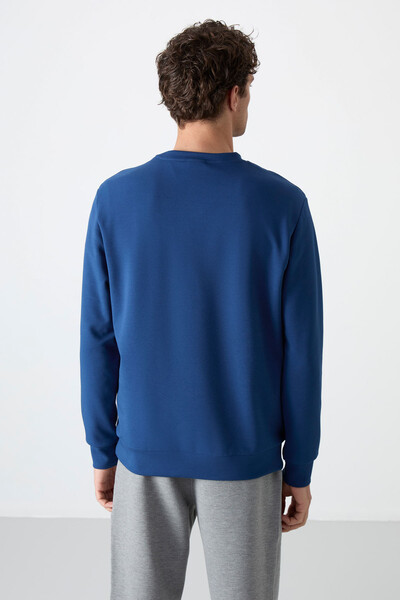 Tommylife Toptan O Yaka Rahat Form Basic Erkek Sweatshirt 88053 Parlament - 5