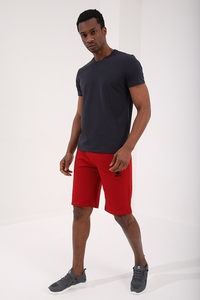 Tommylife Toptan O Yaka Standart Kalıp Basic Erkek T-Shirt 87911 Antrasit - 6