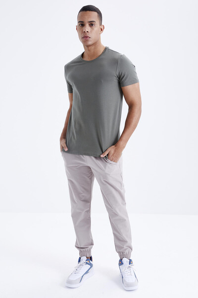 Tommylife Toptan O Yaka Standart Kalıp Basic Erkek T-Shirt 87911 Çağla - 2