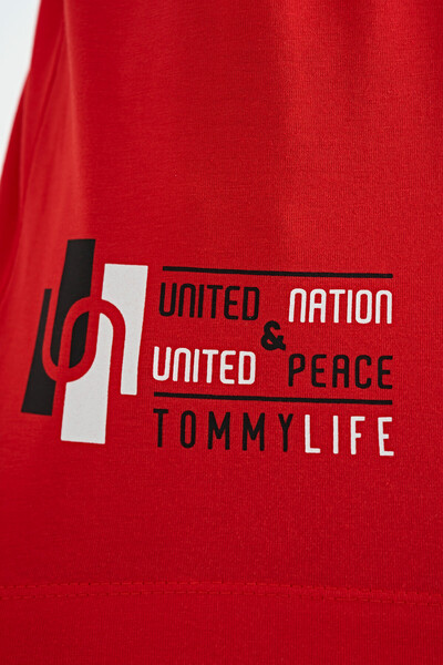 Tommylife Toptan O Yaka Standart Kalıp Baskılı Erkek Çocuk T-Shirt 11097 Fiesta - Thumbnail