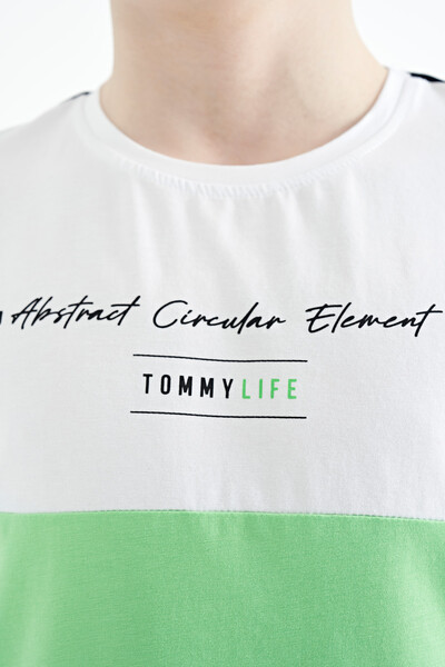 Tommylife Toptan O Yaka Standart Kalıp Baskılı Erkek Çocuk T-Shirt 11135 Siyah - Thumbnail