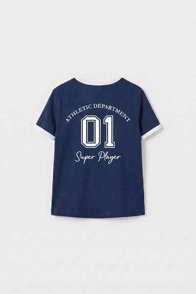 Tommylife Toptan Parlament Omuz Biye Detaylı Baskılı Kız Çocuk T-Shirt - 75181 - Thumbnail