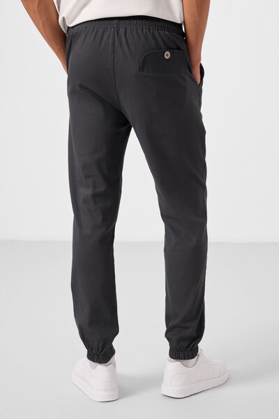 Tommylife Toptan Standart Fit Dokuma Hafif Esnek Chino Erkek Pantolon 82176 Antrasit - Thumbnail