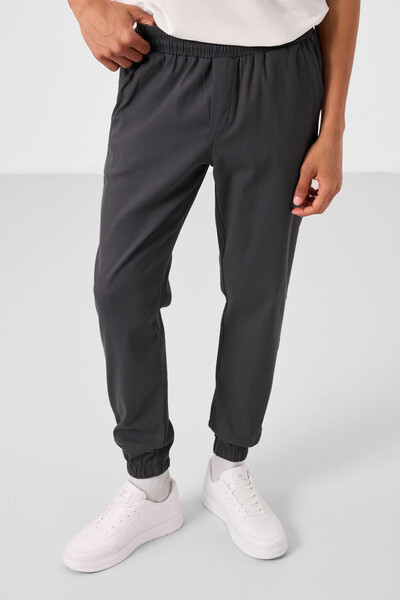 Tommylife Toptan Standart Fit Dokuma Hafif Esnek Chino Erkek Pantolon 82176 Antrasit - Thumbnail