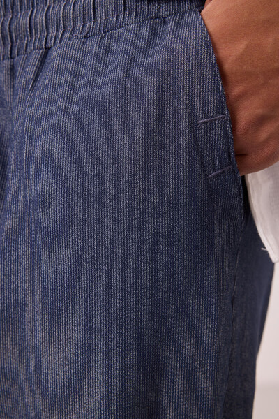 Tommylife Toptan Standart Fit Dokuma Hafif Esnek Chino Erkek Pantolon 82176 Kot Lacivert - Thumbnail