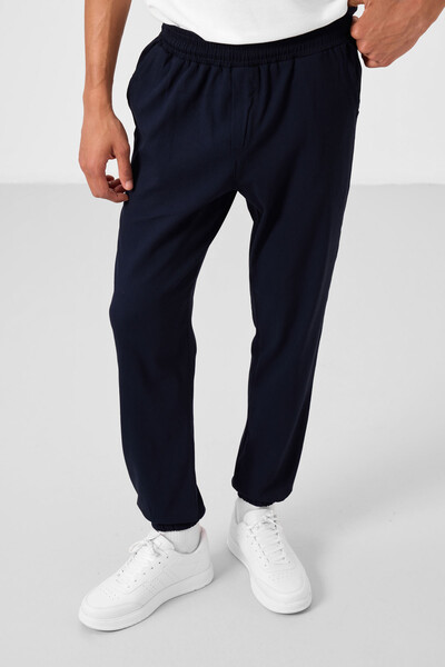 Tommylife Toptan Standart Fit Dokuma Hafif Esnek Chino Erkek Pantolon 82176 Lacivert - Thumbnail