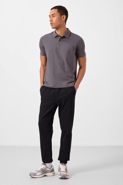 Tommylife Toptan Standart Fit Dokuma Hafif Esnek Chino Erkek Pantolon 82176 Siyah - Thumbnail