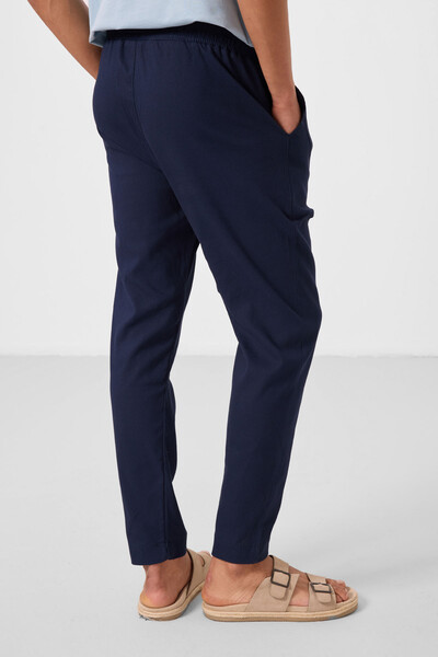 Tommylife Toptan Standart Fit Dokuma Hafif Esnek Chino Erkek Pantolon 82177 Lacivert - Thumbnail