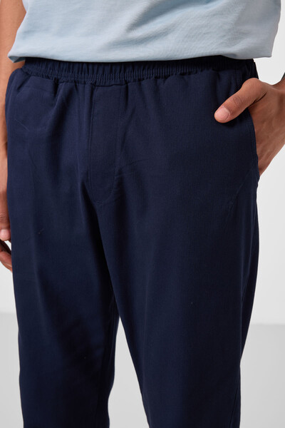 Tommylife Toptan Standart Fit Dokuma Hafif Esnek Chino Erkek Pantolon 82177 Lacivert - Thumbnail