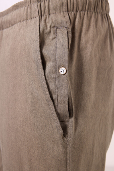 Tommylife Toptan Standart Fit Dokuma Hafif Esnek Chino Erkek Pantolon 82178 Camel - Thumbnail