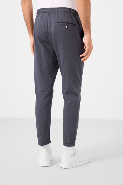 Tommylife Toptan Standart Fit Dokuma Hafif Esnek Chino Erkek Pantolon 82178 Gri - Thumbnail