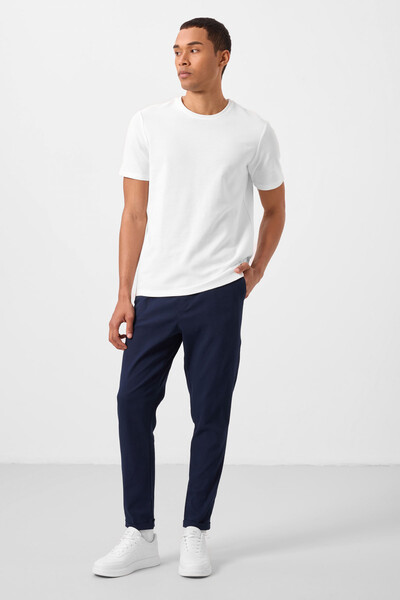 Tommylife Toptan Standart Fit Dokuma Hafif Esnek Chino Erkek Pantolon 82178 Lacivert - Thumbnail