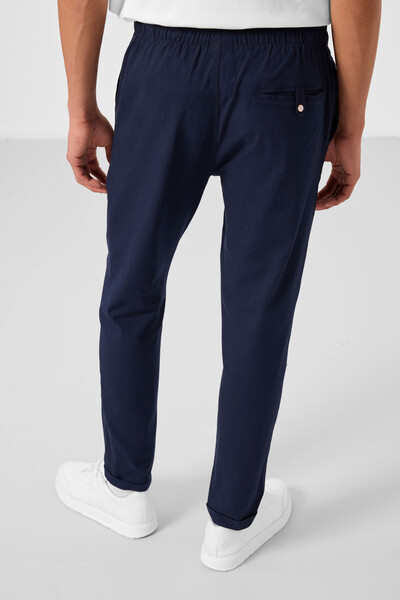 Tommylife Toptan Standart Fit Dokuma Hafif Esnek Chino Erkek Pantolon 82178 Lacivert - Thumbnail