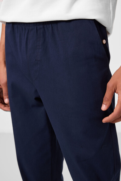 Tommylife Toptan Standart Fit Dokuma Hafif Esnek Chino Erkek Pantolon 82178 Lacivert - Thumbnail