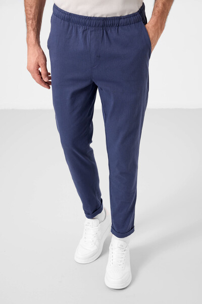 Tommylife Toptan Standart Fit Dokuma Hafif Esnek Chino Erkek Pantolon 82178 Parlament - Thumbnail
