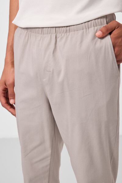 Tommylife Toptan Standart Fit Dokuma Hafif Esnek Chino Erkek Pantolon 82178 Taş - Thumbnail