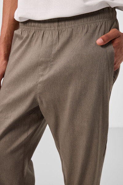 Tommylife Toptan Standart Fit Dokuma Hafif Esnek Chino Erkek Pantolon 82179 Camel - Thumbnail