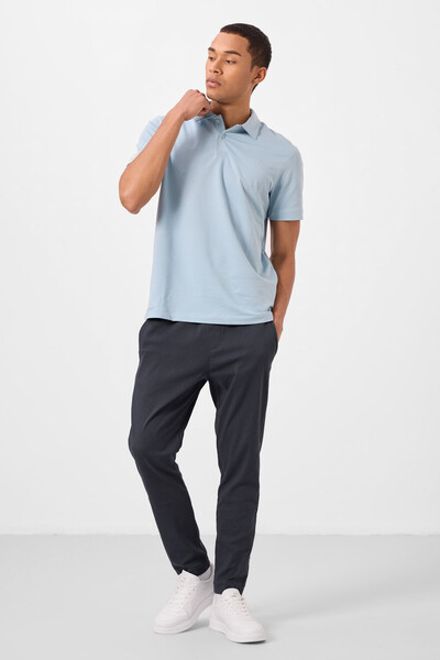 Tommylife Toptan Standart Fit Dokuma Hafif Esnek Chino Erkek Pantolon 82179 Gri - Thumbnail