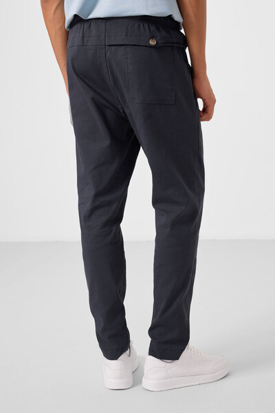Tommylife Toptan Standart Fit Dokuma Hafif Esnek Chino Erkek Pantolon 82179 Gri - Thumbnail