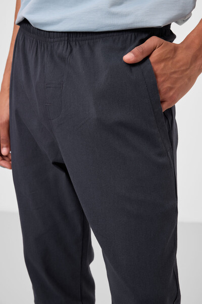Tommylife Toptan Standart Fit Dokuma Hafif Esnek Chino Erkek Pantolon 82179 Gri - Thumbnail