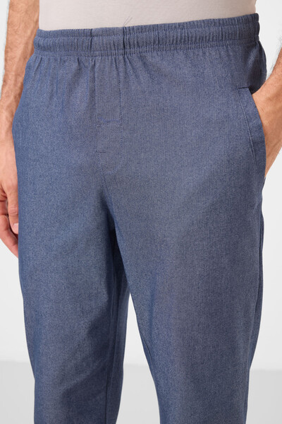 Tommylife Toptan Standart Fit Dokuma Hafif Esnek Chino Erkek Pantolon 82179 Kot Lacivert - Thumbnail