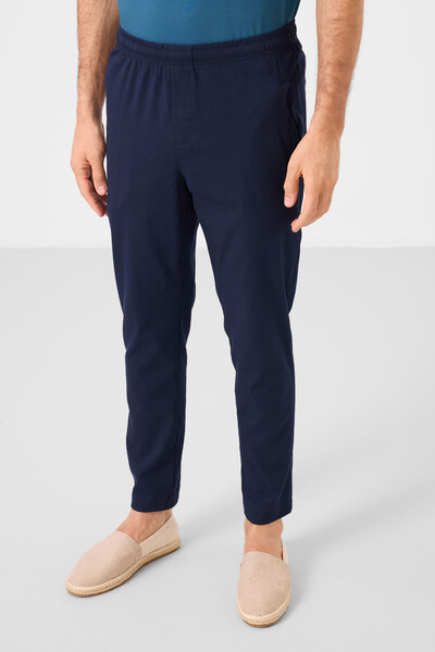 Tommylife Toptan Standart Fit Dokuma Hafif Esnek Chino Erkek Pantolon 82179 Lacivert - Thumbnail