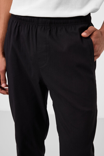 Tommylife Toptan Standart Fit Dokuma Hafif Esnek Chino Erkek Pantolon 82179 Siyah - Thumbnail