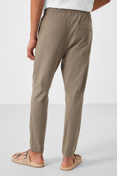 Tommylife Toptan Standart Fit Dokuma Hafif Esnek Chino Erkek Pantolon 82180 Camel - Thumbnail
