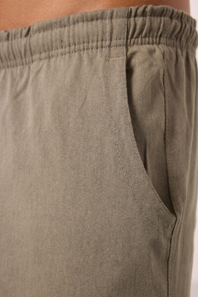 Tommylife Toptan Standart Fit Dokuma Hafif Esnek Chino Erkek Pantolon 82180 Camel - Thumbnail