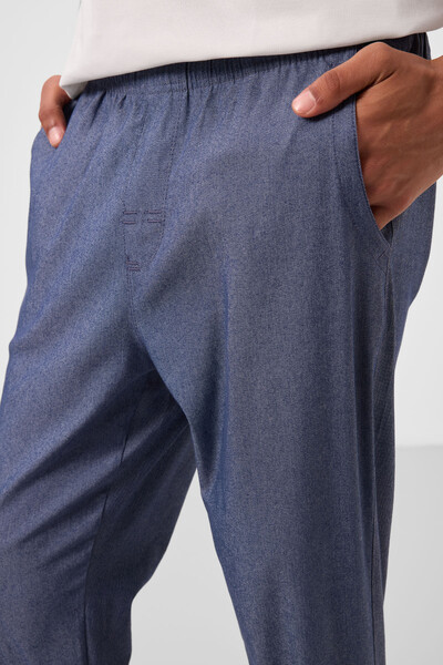 Tommylife Toptan Standart Fit Dokuma Hafif Esnek Chino Erkek Pantolon 82180 Kot Lacivert - Thumbnail