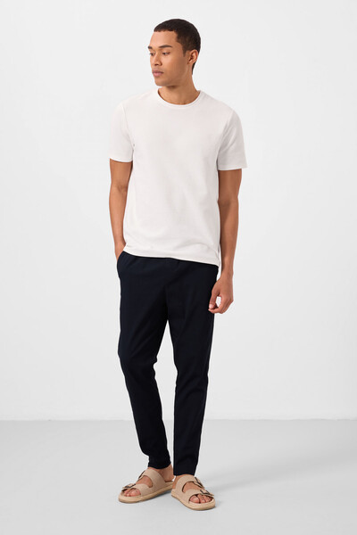 Tommylife Toptan Standart Fit Dokuma Hafif Esnek Chino Erkek Pantolon 82180 Lacivert - Thumbnail