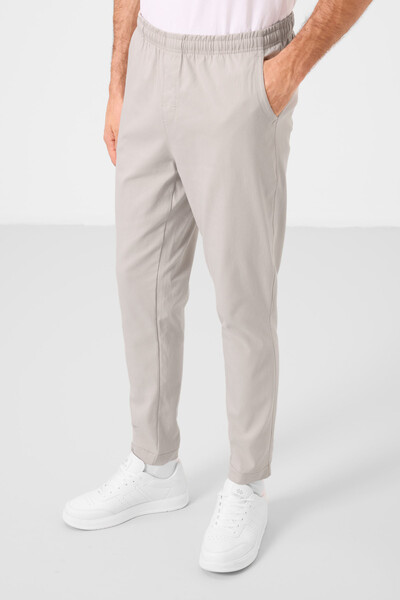 Tommylife Toptan Standart Fit Dokuma Hafif Esnek Chino Erkek Pantolon 82180 Taş - Thumbnail