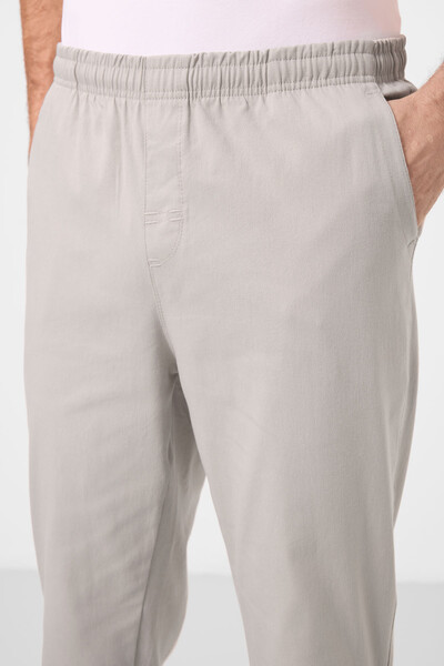 Tommylife Toptan Standart Fit Dokuma Hafif Esnek Chino Erkek Pantolon 82180 Taş - Thumbnail