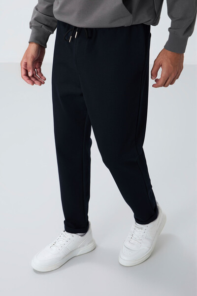 TOMMYLIFE - Tommylife Toptan Standart Kalıp Erkek Eşofman Altı 82154 Lacivert