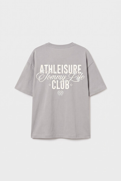 Tommylife Toptan Taş Oversize Kısa Kollu Baskılı Kız Çocuk T-Shirt - 75175 - Thumbnail